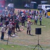 A competition of Longbow and Crossbow was had A fine display of archery skills from both men and women