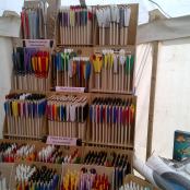 Hand Made Arrows with various coloured quivers
