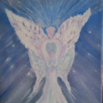 A Natures Angel, I painted this for my Granddaughters room..