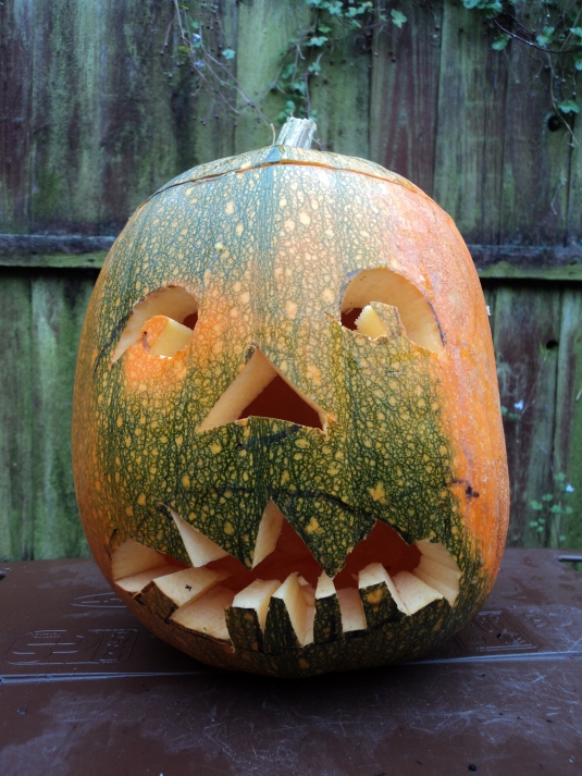 Pumpkin my granddaughter helped create 