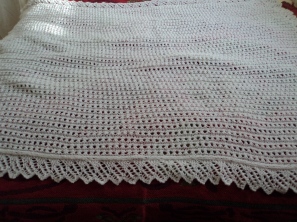This shawl covers half a double bed
