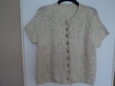 Knitted short sleeved Cardigan