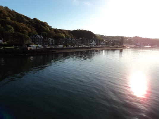 Oban shore line as we set sail on the Ferry. We went to the top deck to get the scenic views as it was such a wonderful morning 