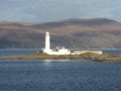 Eilean Musdile got clearer as I zoomed in on my little camera. Eilean Musdile (Mansedale) is an islet, and lighthouse to the south west of Lismore in the Inner Hebrides.