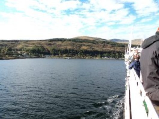 Every one looked towards the shores of Mull as we got closer to the Ferry Port.